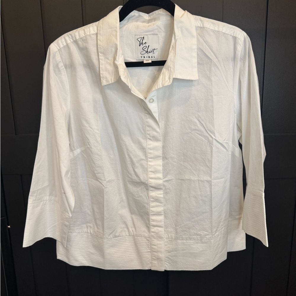 Tribal Crisp White Shirt